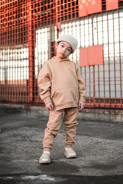 Mini Stole Your Toys Oversized Hoodie - Nude