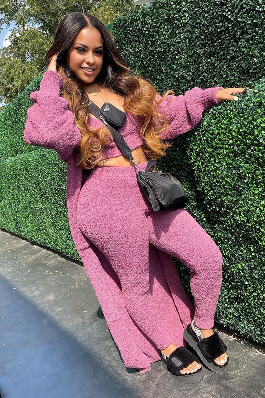 Living In It 3 Piece Legging Set - Plum