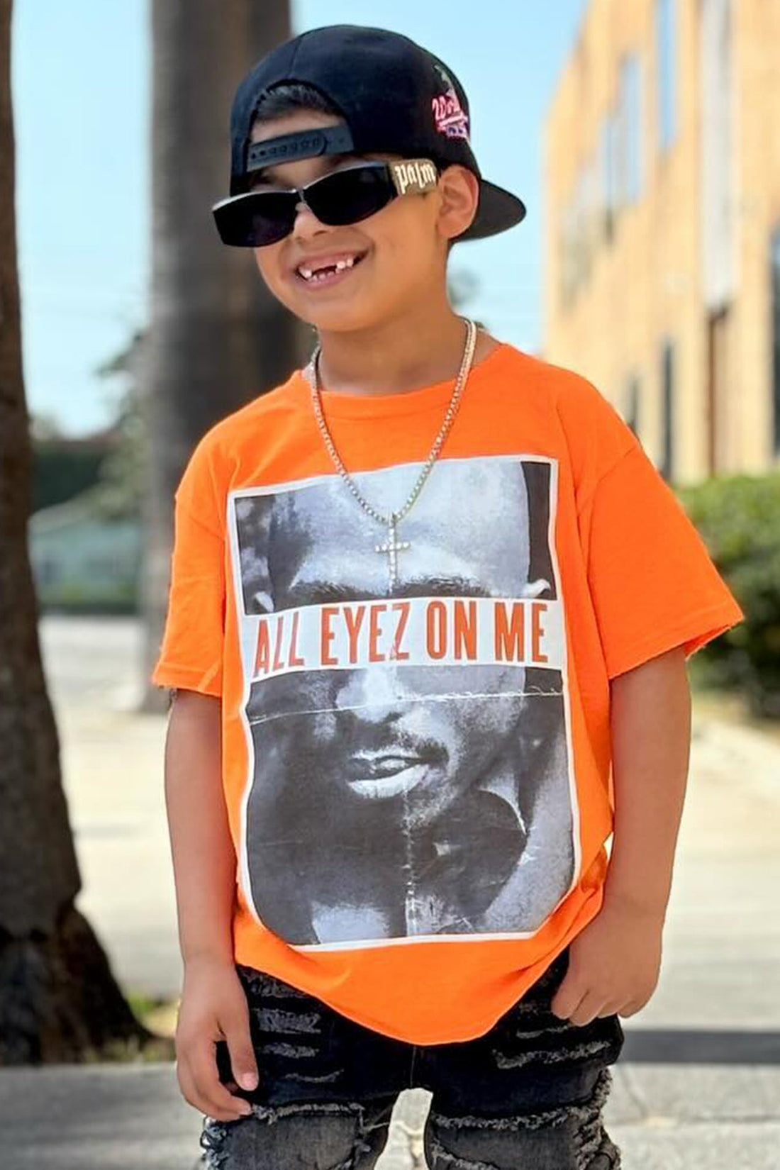 Mini All Eyes On Me Top - Orange
