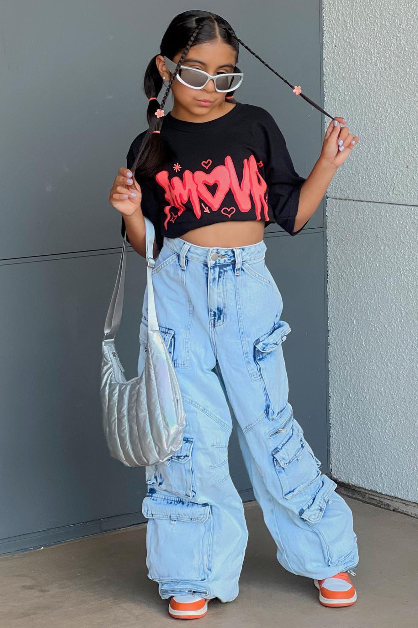 Mini Amour Short Sleeve Tee - Black