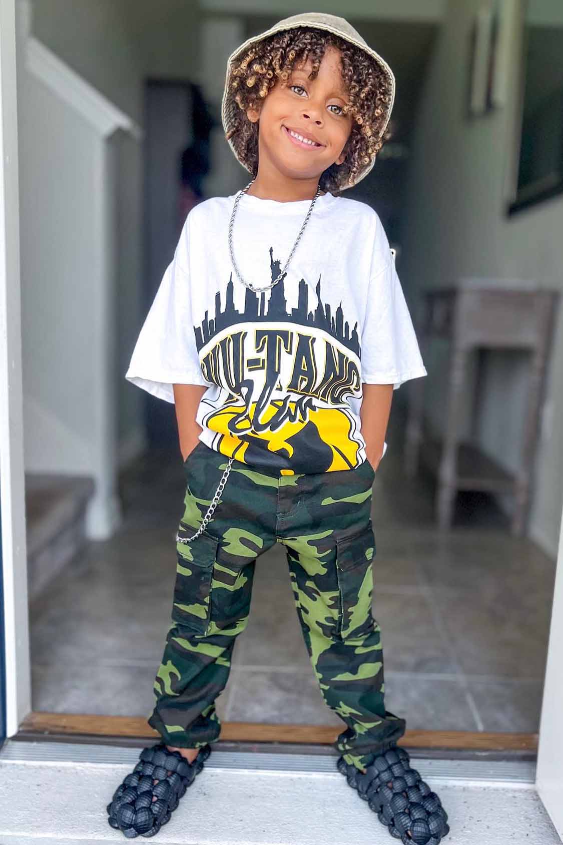 Mini Arya Cargo Joggers - Camouflage