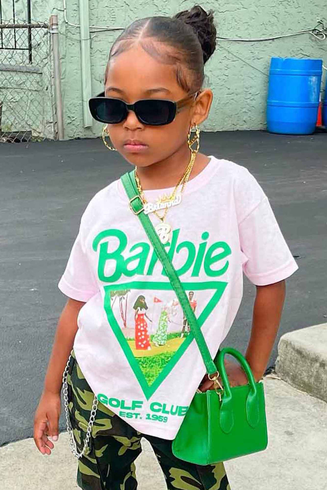 Mini Barbie Golf Club Tee - Pink