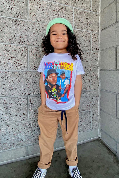 Mini Boyz N The Hood South Central Tee - White/combo