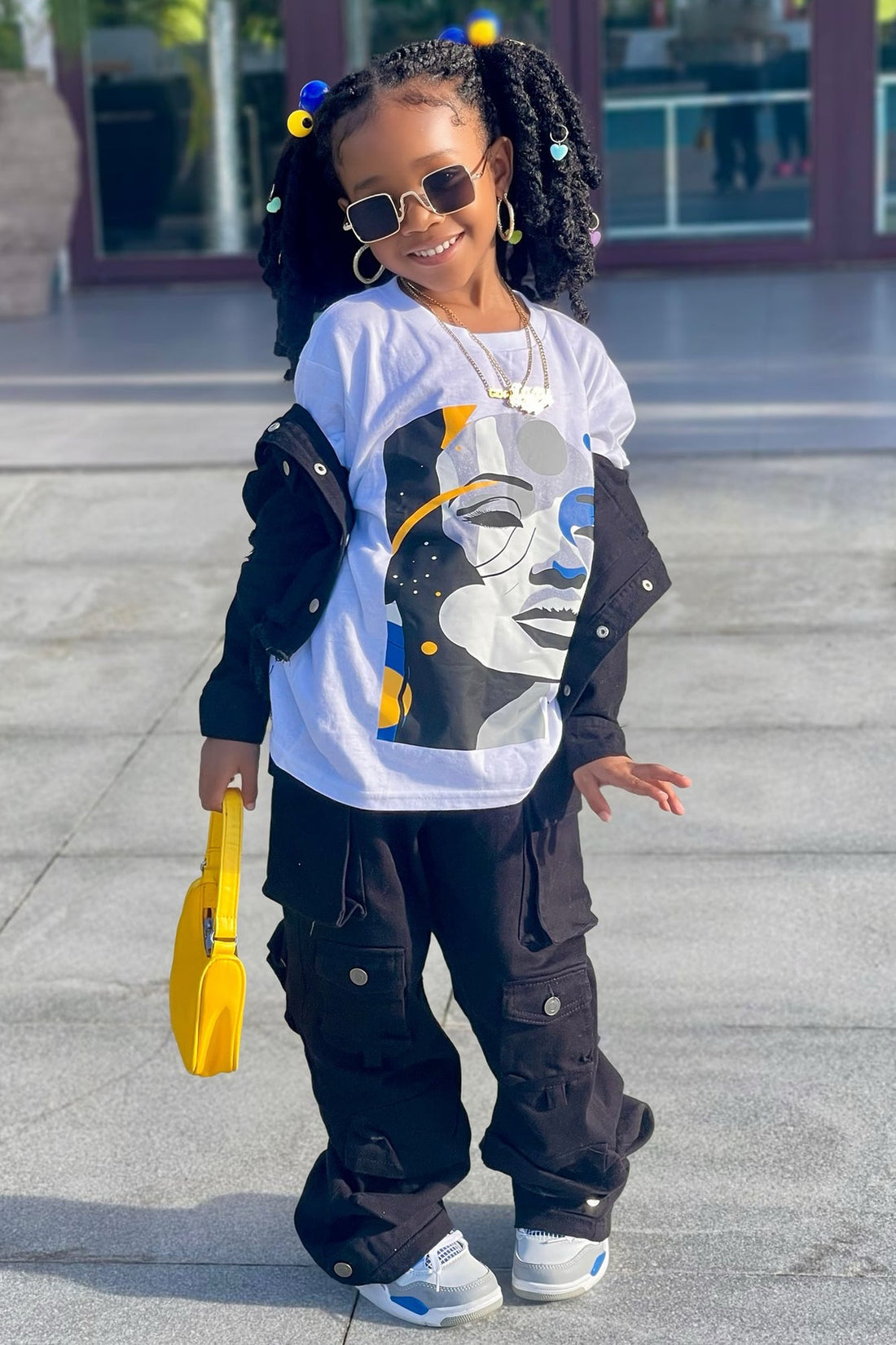 Mini Galactic Girl T-Shirt - White