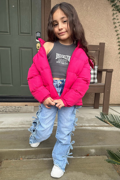 Mini Loyalty Puffer Jacket - Pink