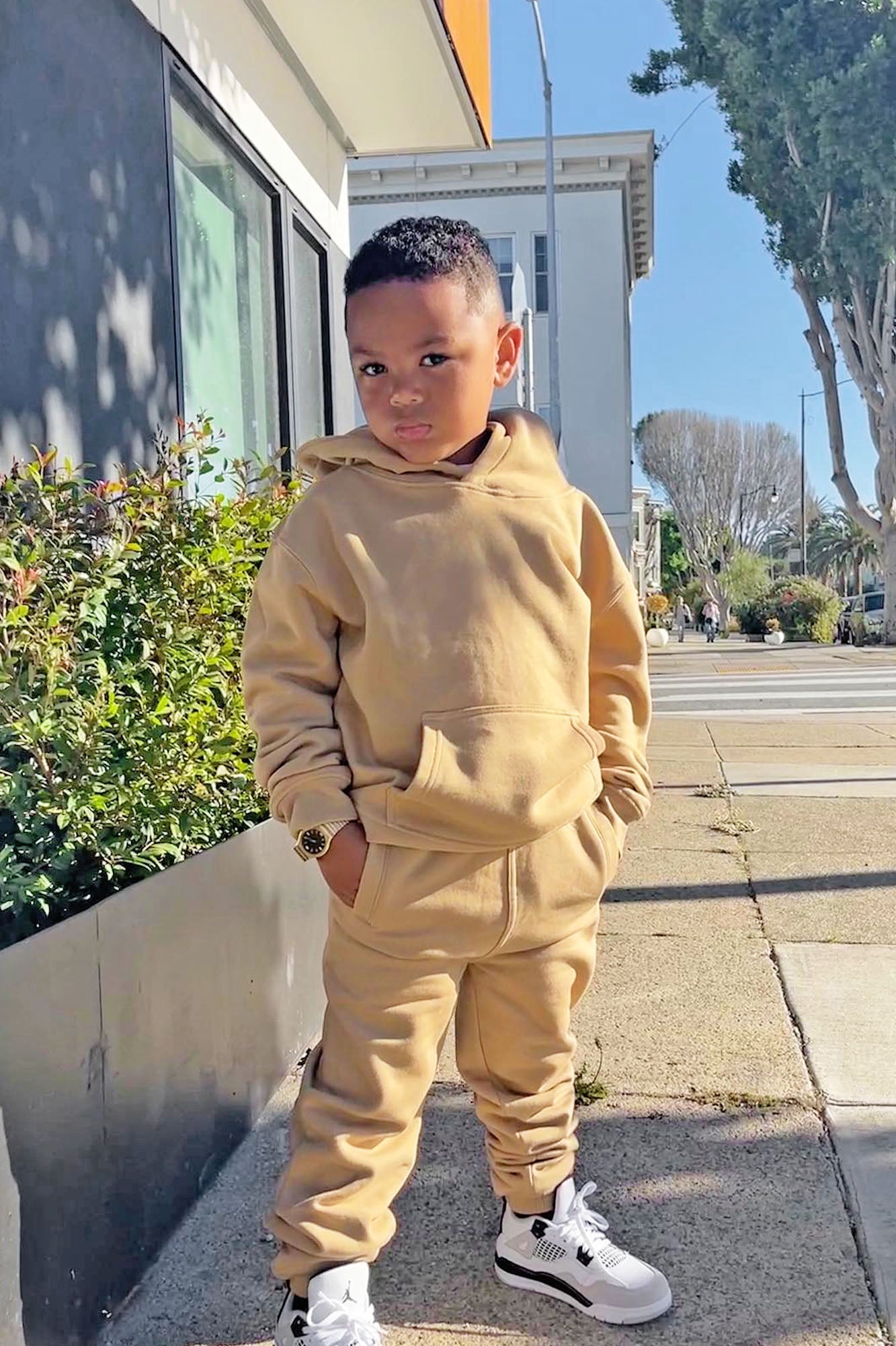 Mini Stole Your Toys Oversized Hoodie - Nude