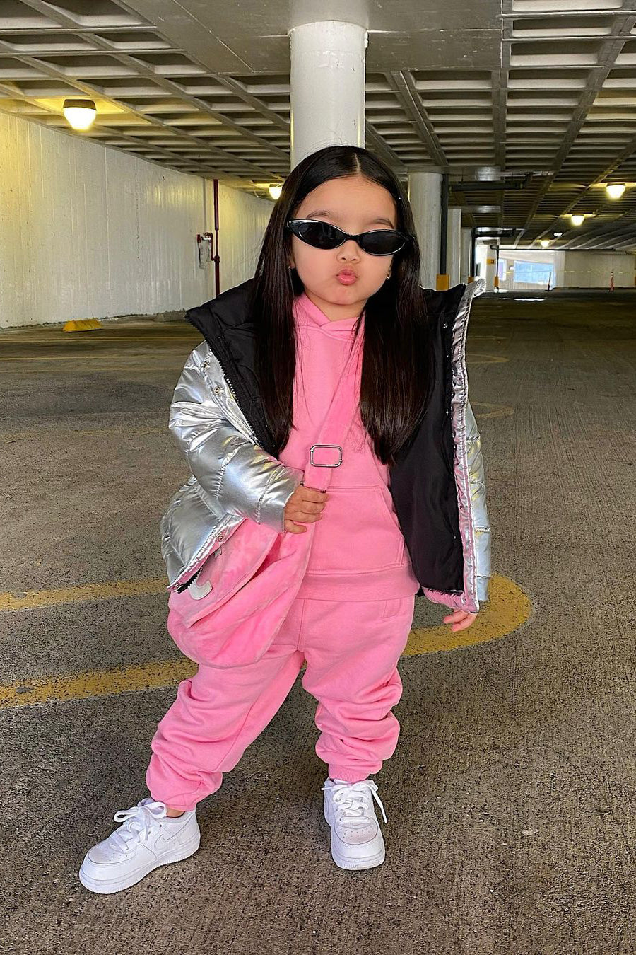 Mini Stole Your Toys Oversized Hoodie - Pink