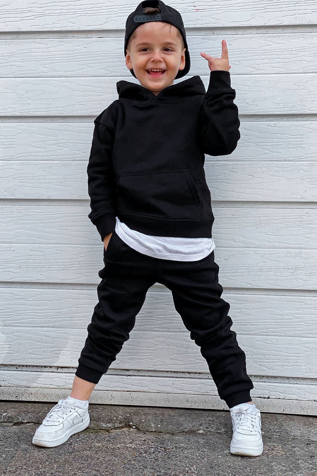 Mini Stole Your Toys Oversized Jogger - Black