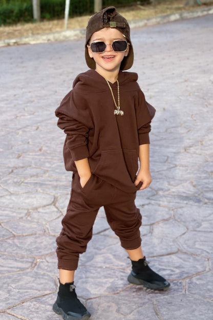 Mini Stole Your Toys Oversized Jogger - Chocolate