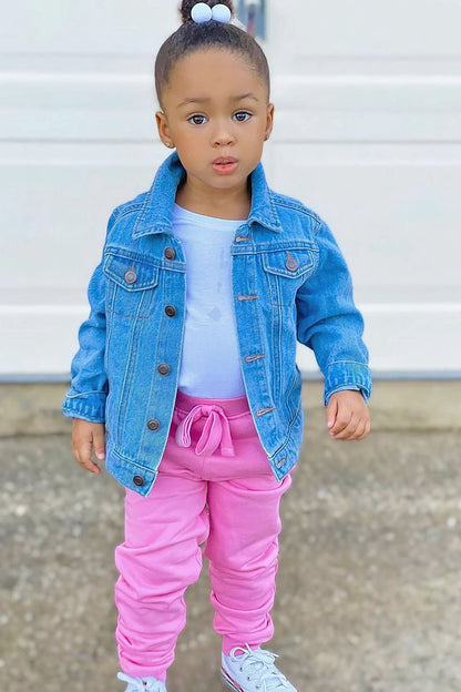 Mini Stole Your Toys Oversized Jogger - Pink