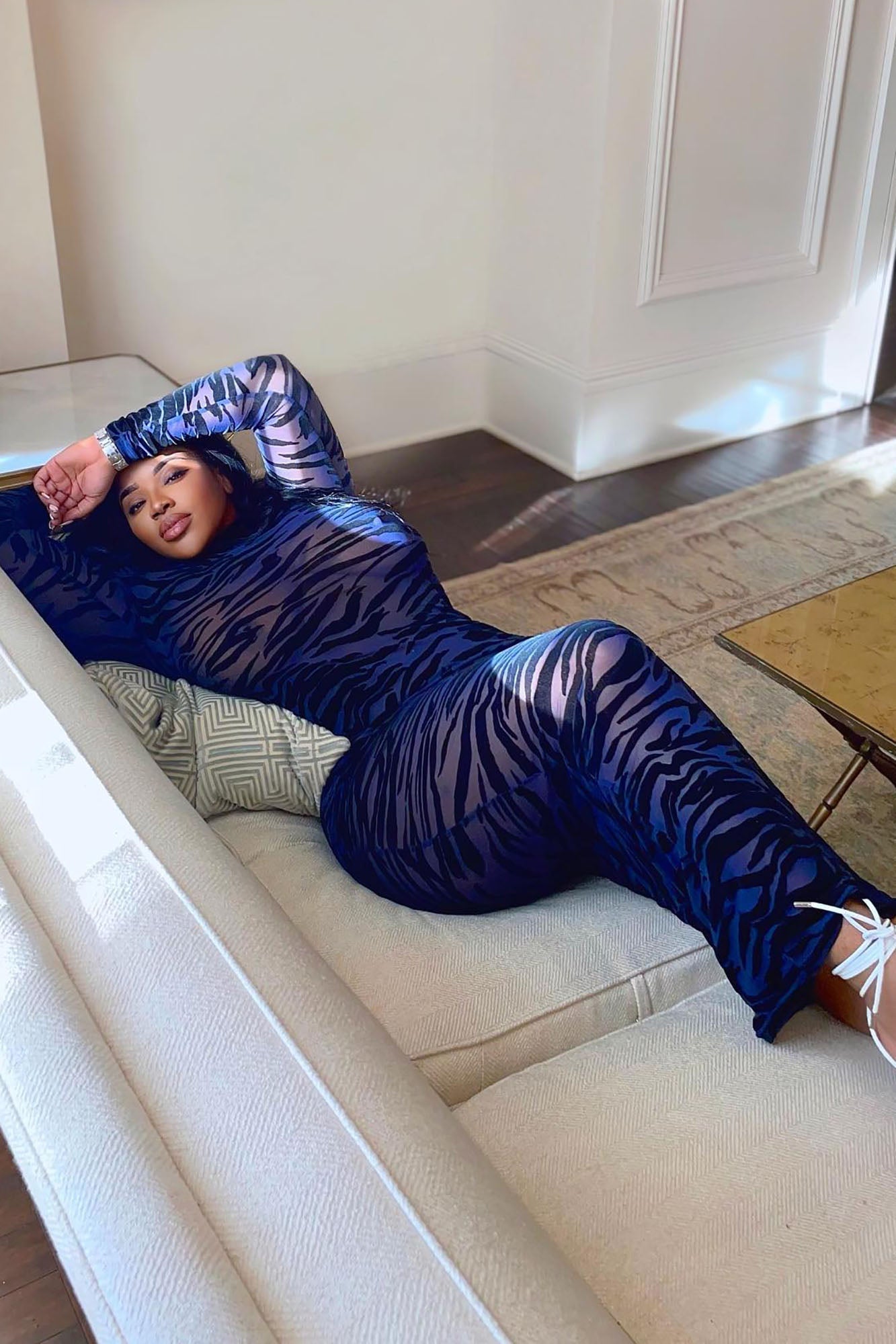 Mysterious Vibes Maxi Dress - Navy/combo