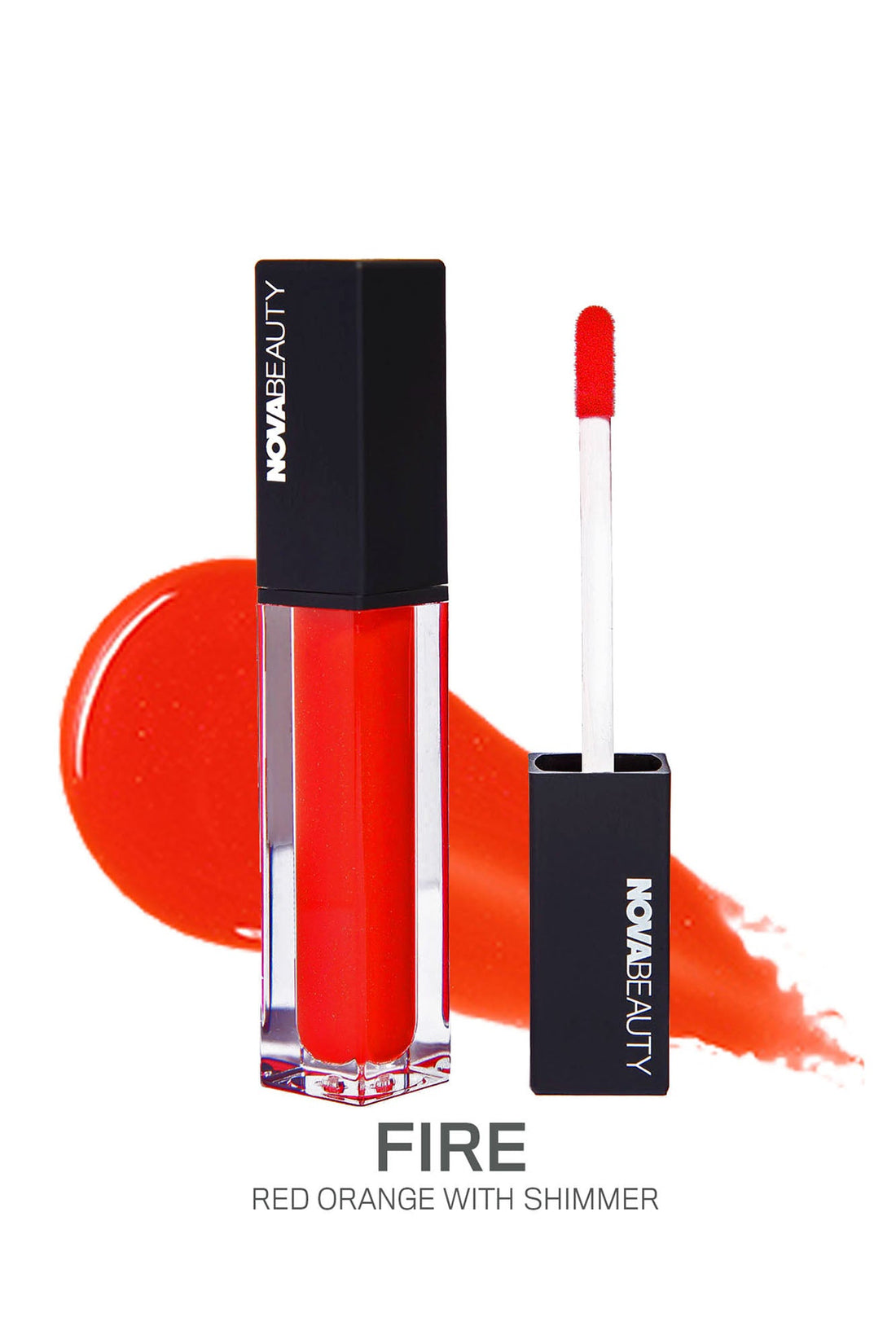 NOVABEAUTY Moisturizing Rich Glow Lip Gloss - Fire