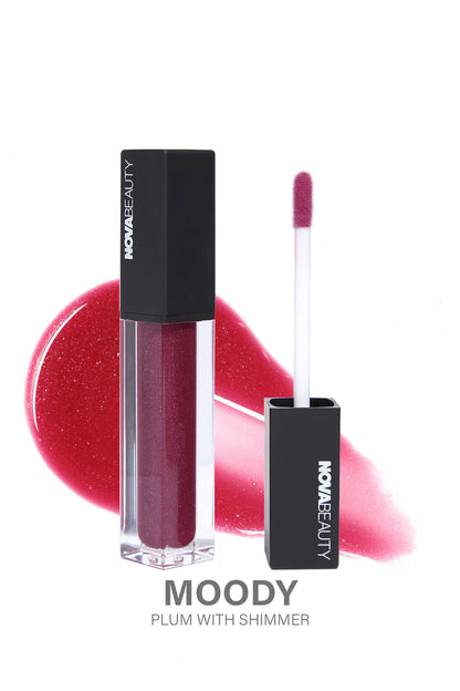 NOVABEAUTY Moisturizing Rich Glow Lip Gloss - Moody