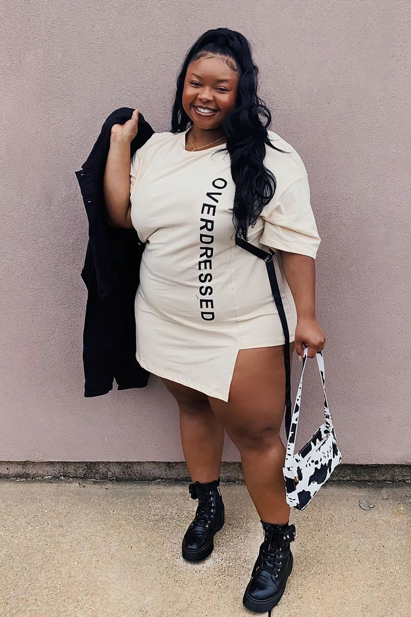 Overdressed Tunic Top - Cream/combo