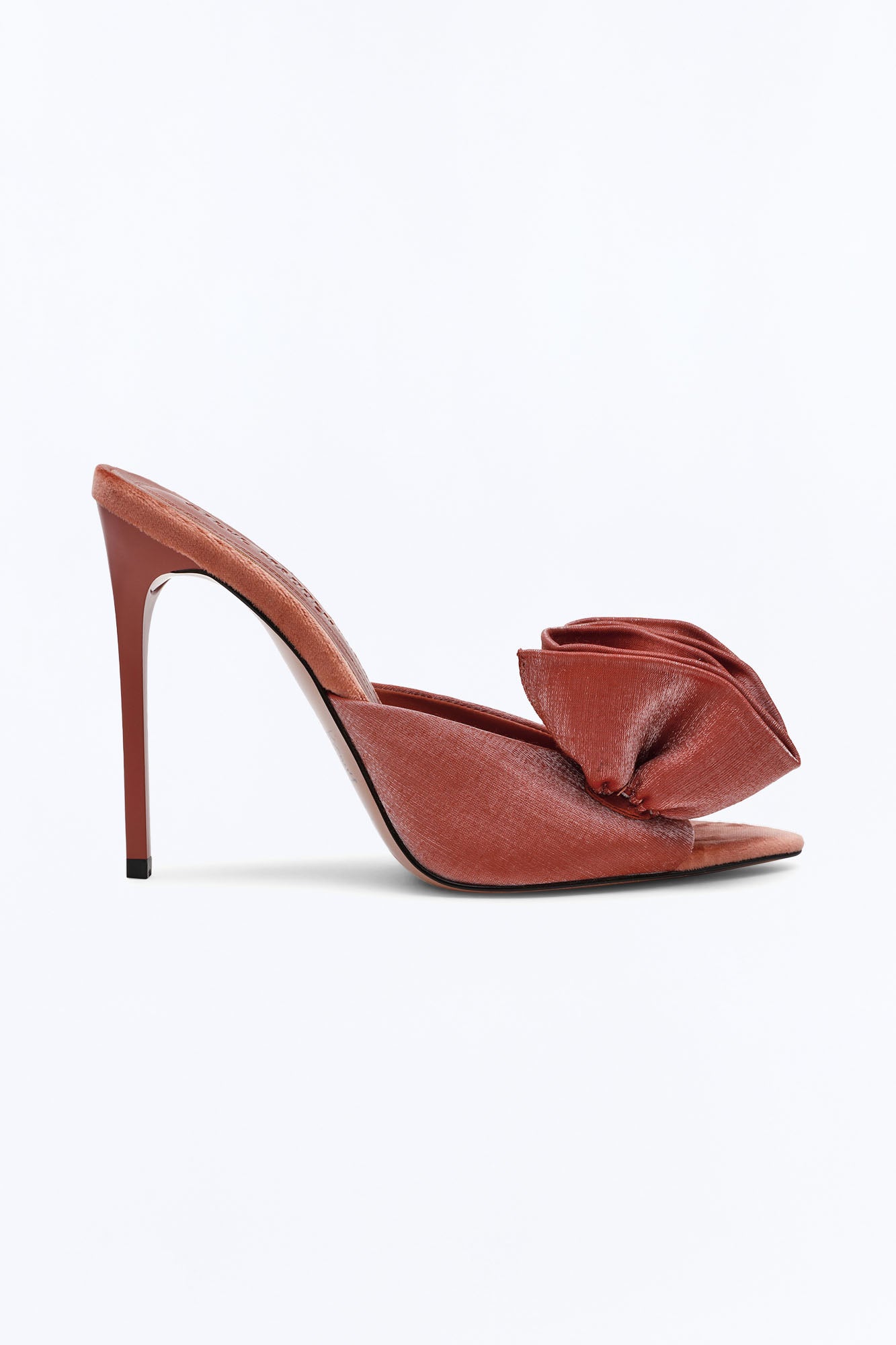 Steve Madden Affinity Satin Stiletto Heels - Rust