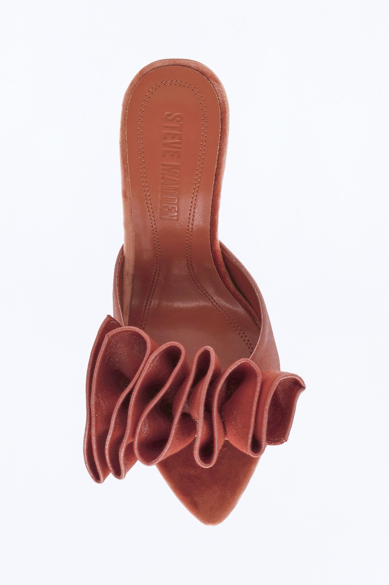 Steve Madden Affinity Satin Stiletto Heels - Rust