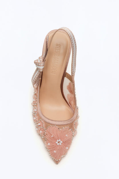 Steve Madden Bri Mesh Slingback Pumps - Blush