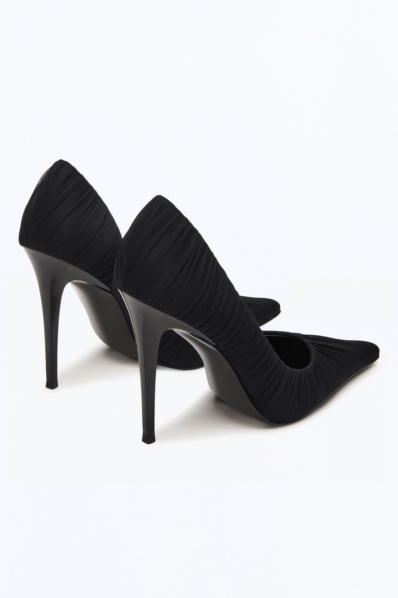 Steve Madden Elegant Mesh Stiletto Pumps - Black