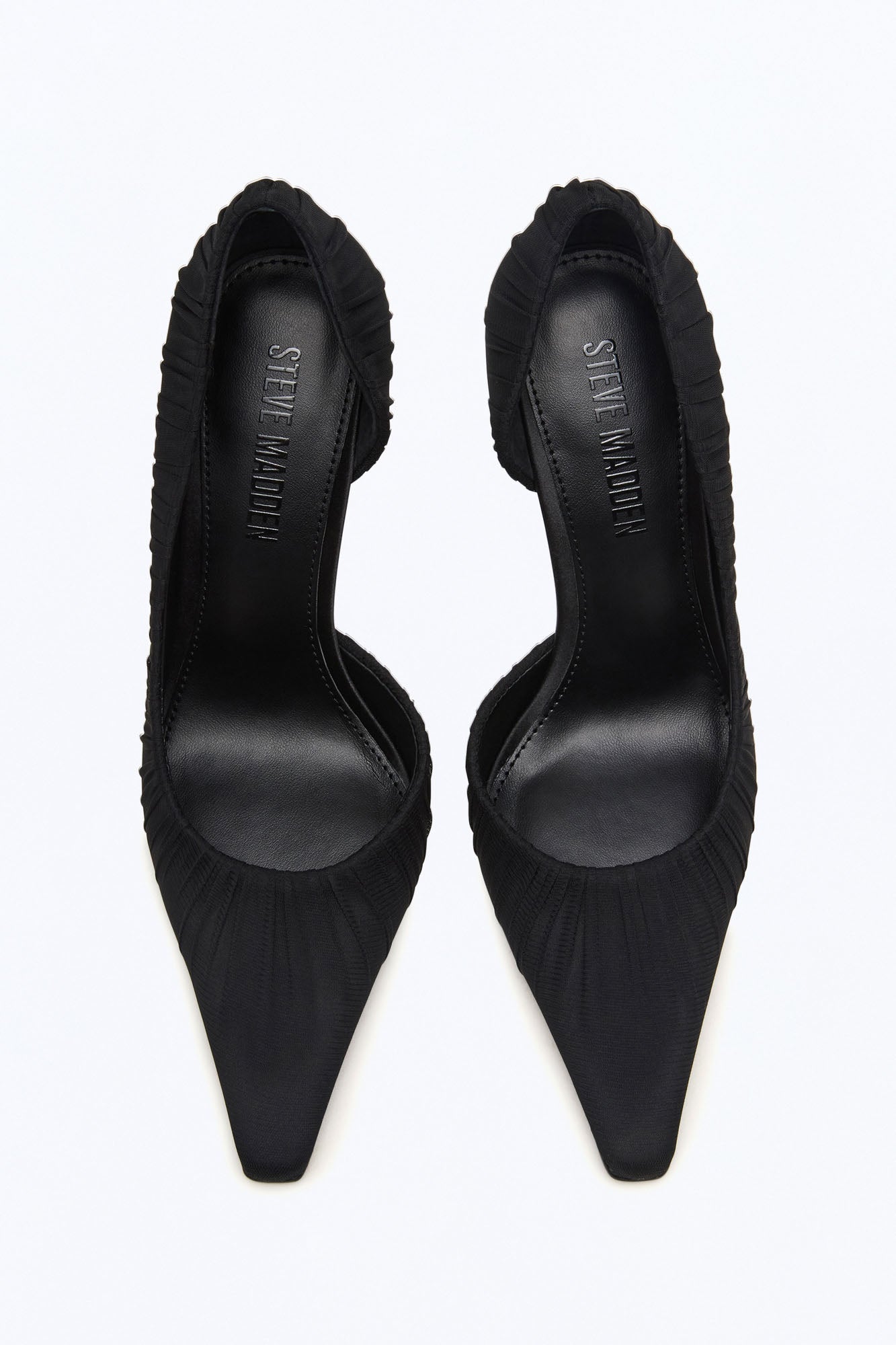 Steve Madden Elegant Mesh Stiletto Pumps - Black