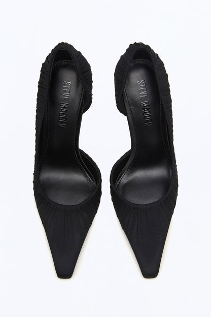 Steve Madden Elegant Mesh Stiletto Pumps - Black