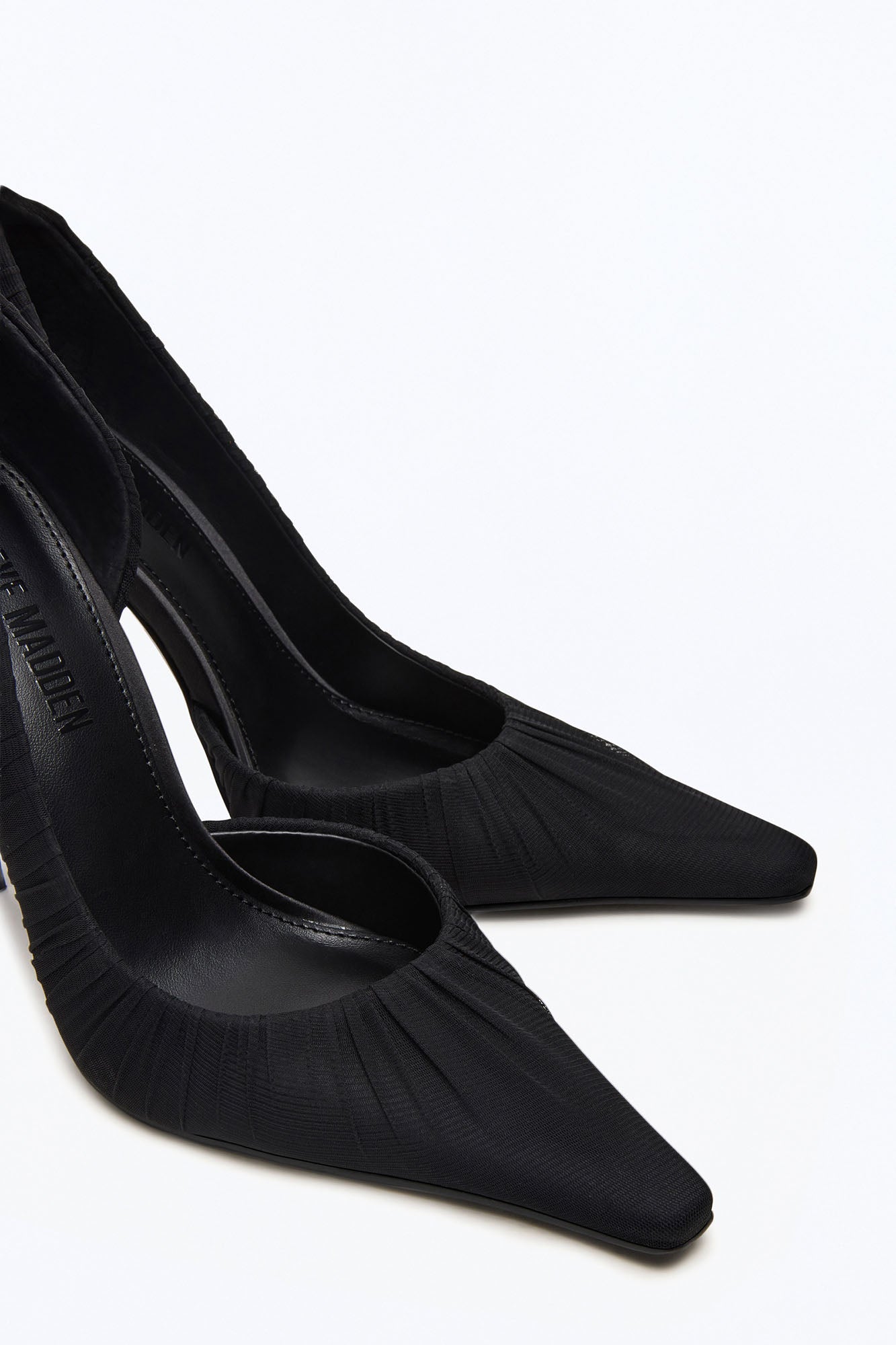 Steve Madden Elegant Mesh Stiletto Pumps - Black