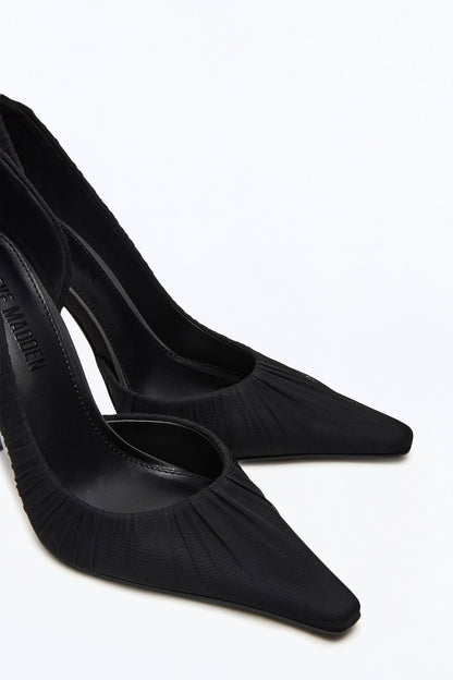 Steve Madden Elegant Mesh Stiletto Pumps - Black