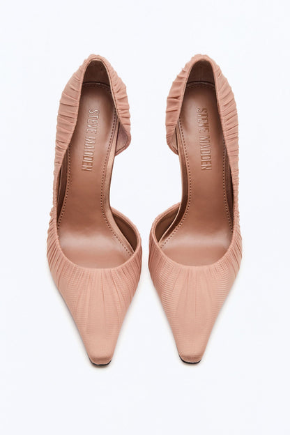 Steve Madden Elegant Mesh Stiletto Pumps - Mocha