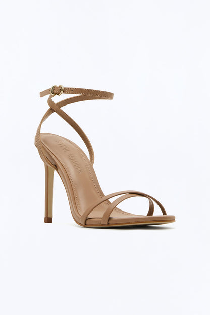 Steve Madden Jypsey Leather Stiletto Heels - Tan