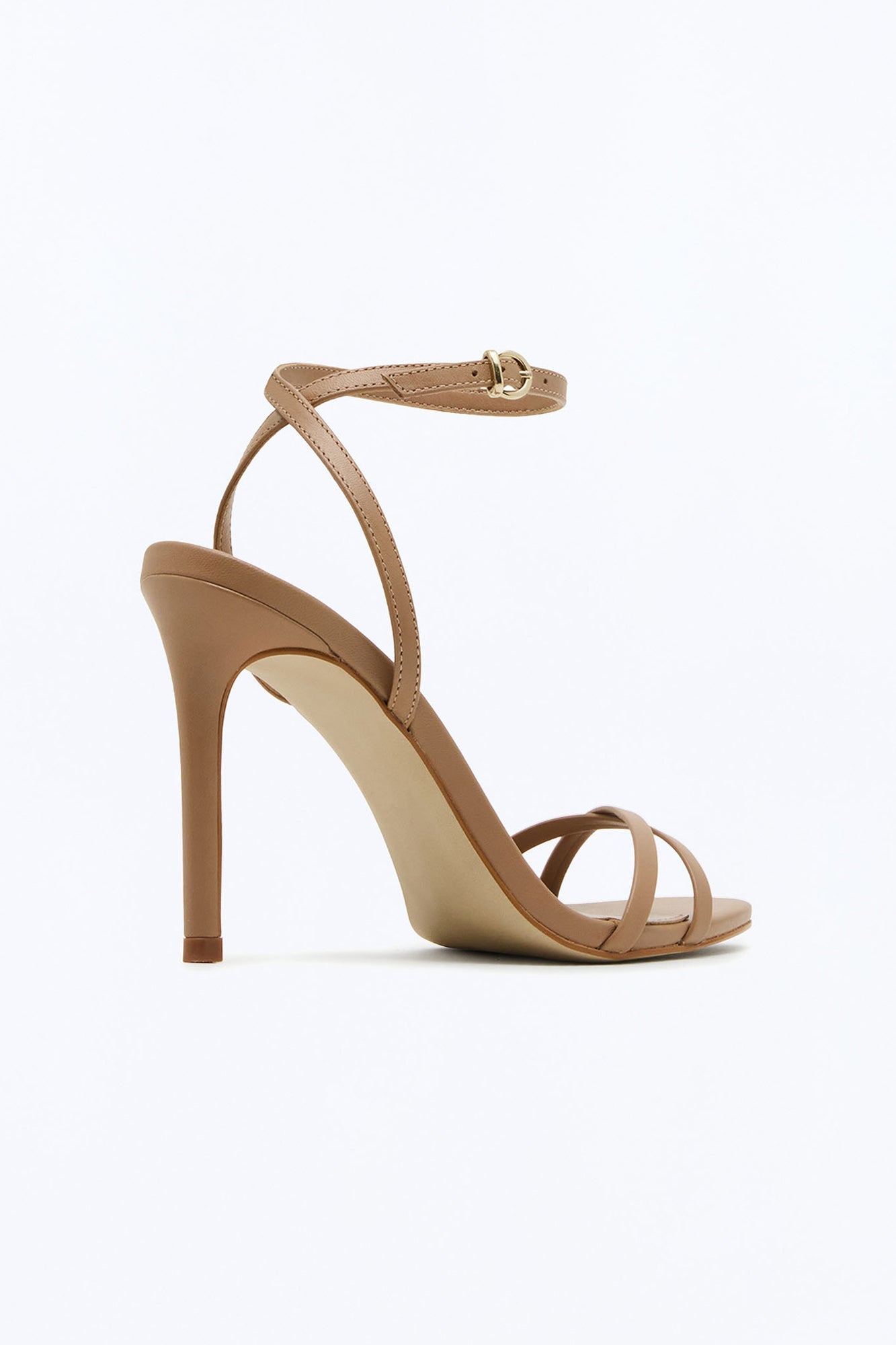 Steve Madden Jypsey Leather Stiletto Heels - Tan