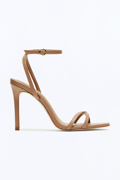 Steve Madden Jypsey Leather Stiletto Heels - Tan