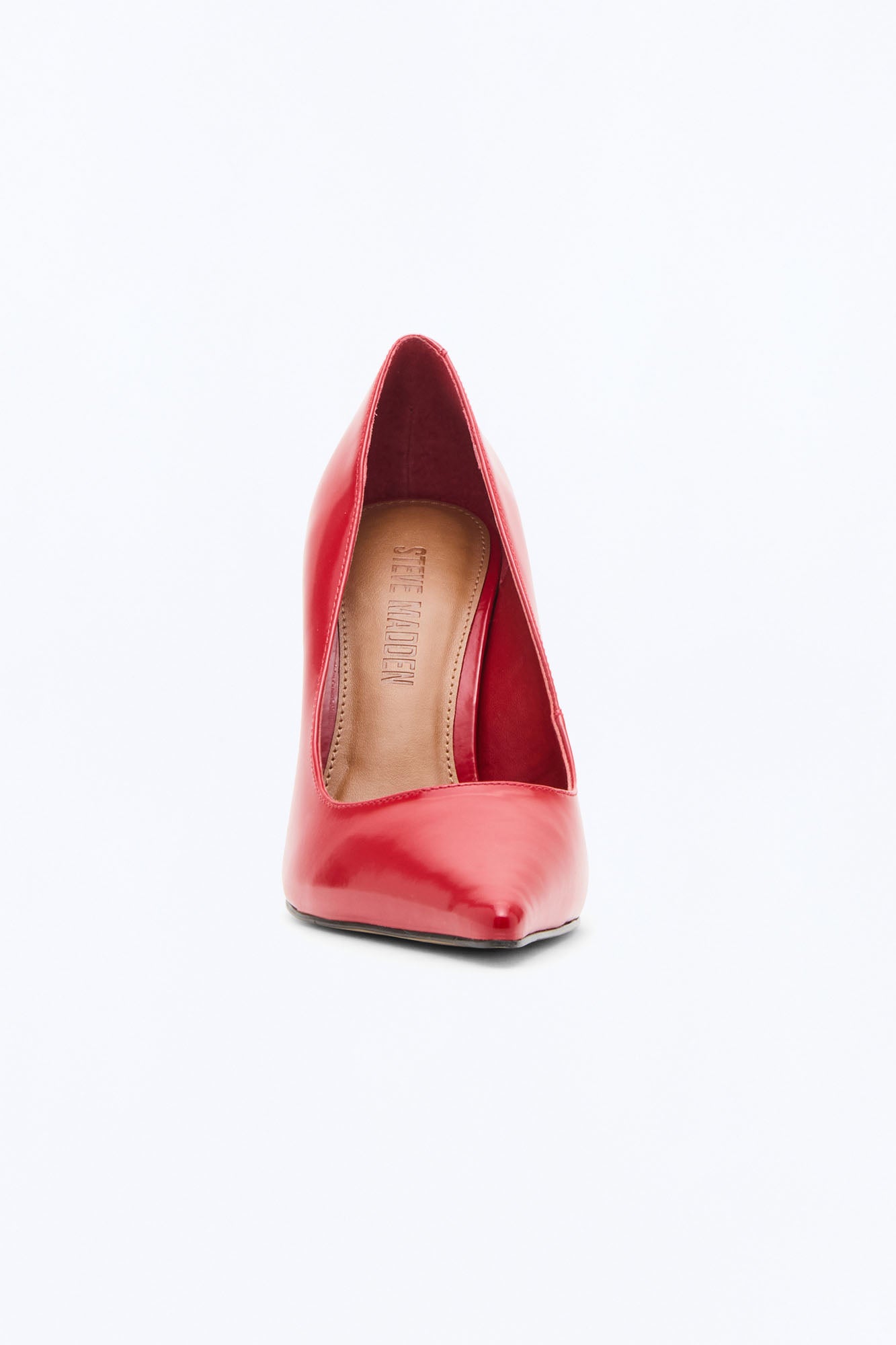 Steve Madden Noir Leather Pumps - Red