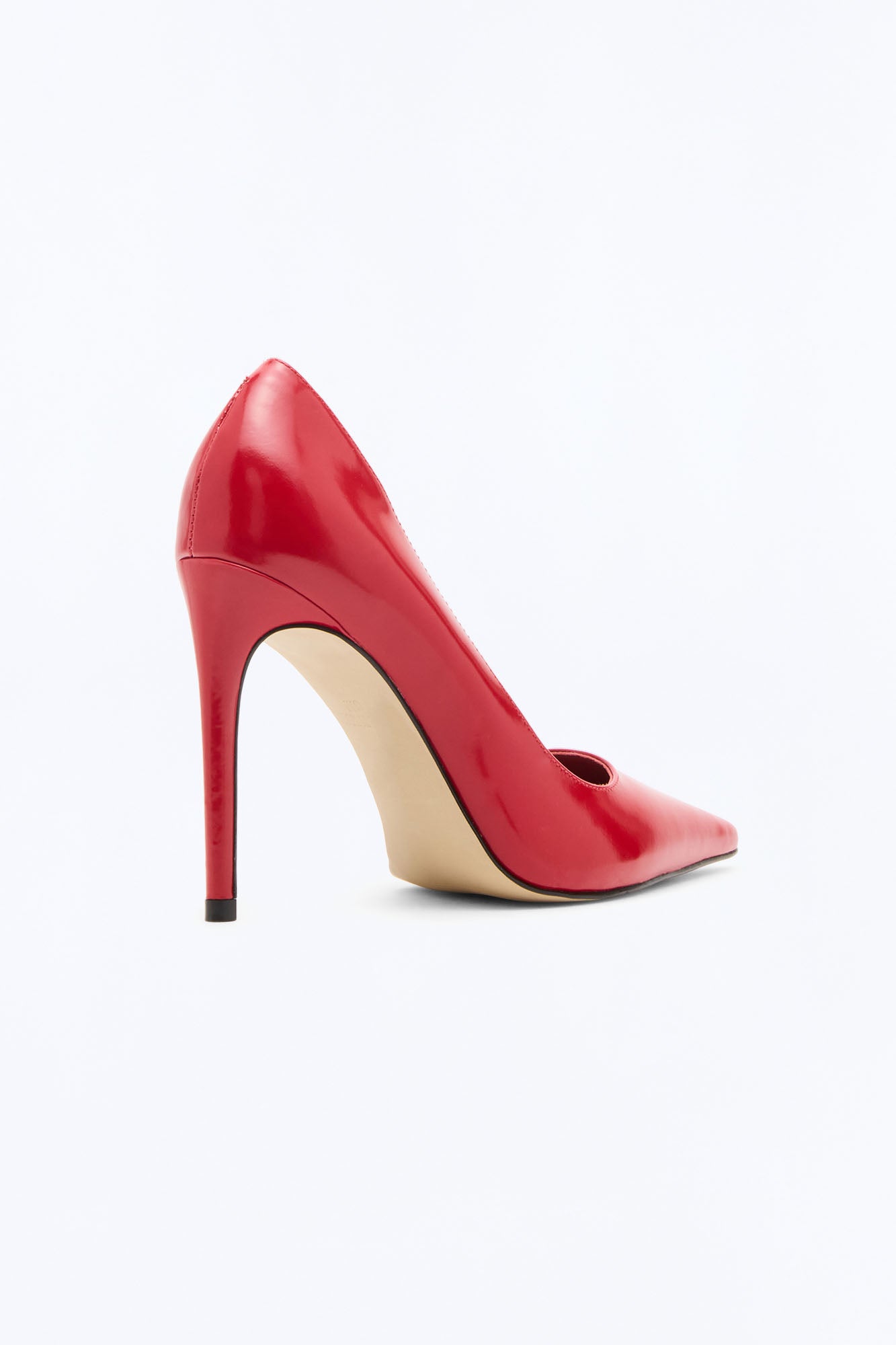Steve Madden Noir Leather Pumps - Red