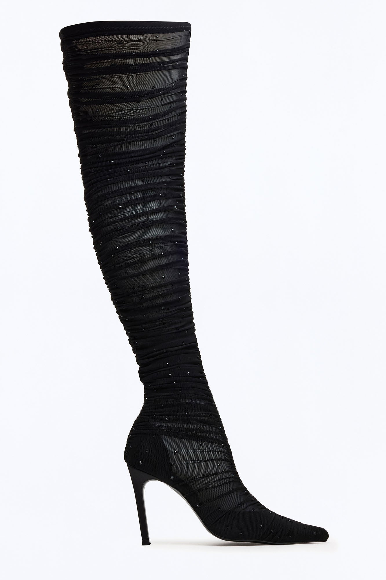 Steve Madden Rashida Mesh Boots - Black