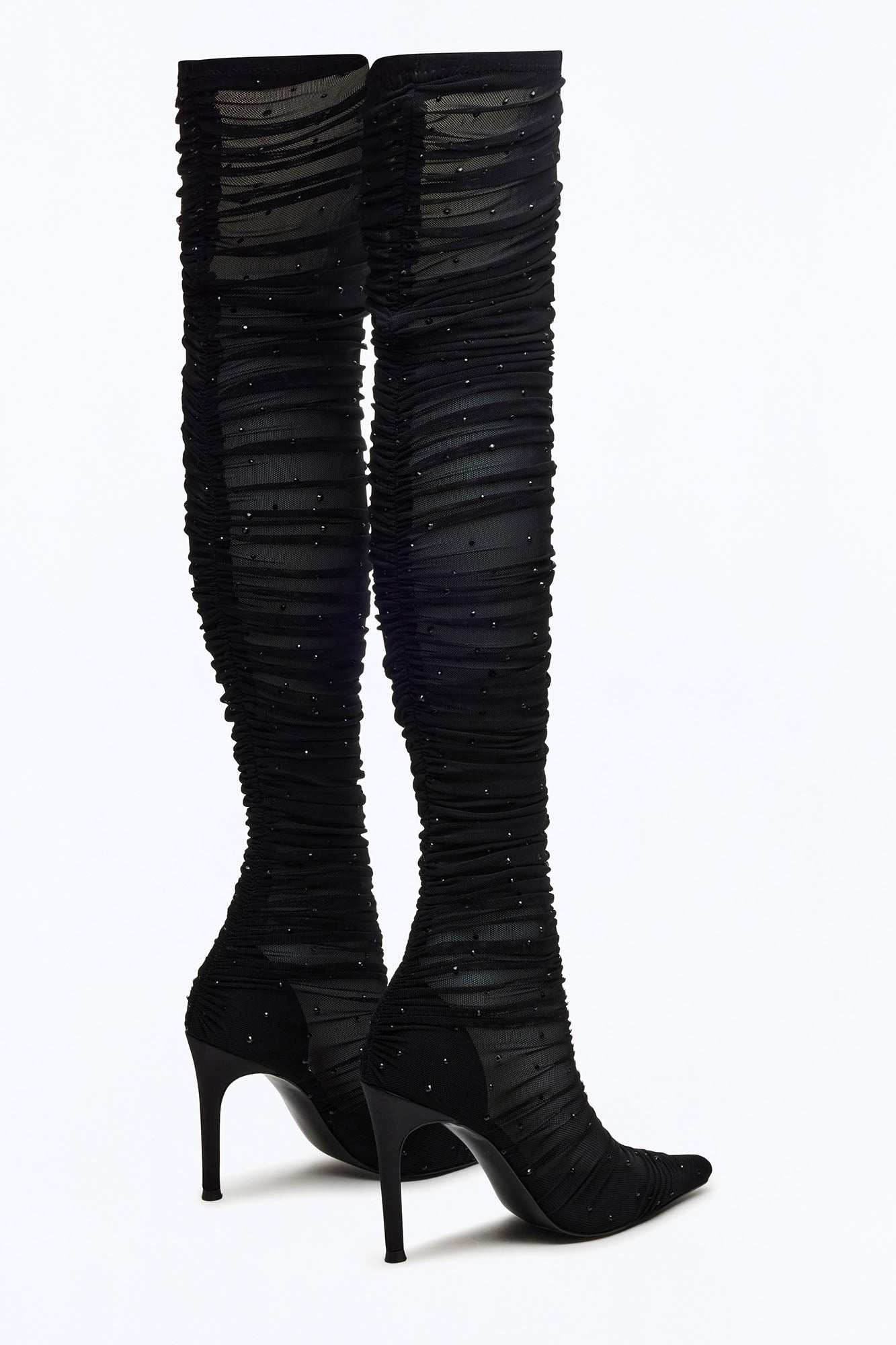 Steve Madden Rashida Mesh Boots - Black