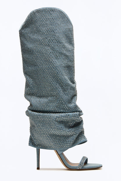 Steve Madden Ravine Denim Boots - Denim