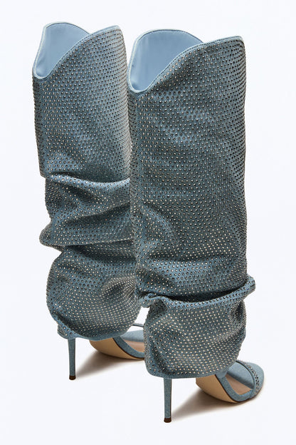 Steve Madden Ravine Denim Boots - Denim