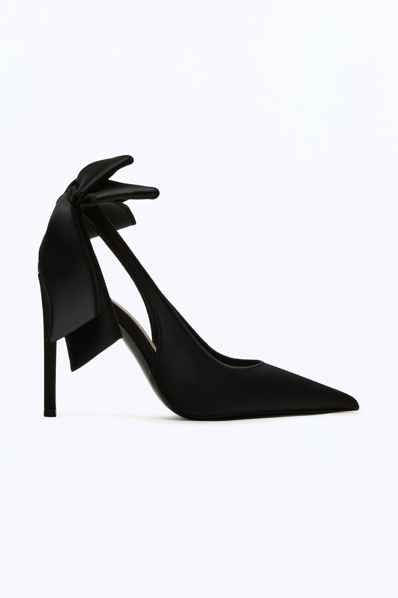 Steve Madden Teacup Satin Pumps - Black