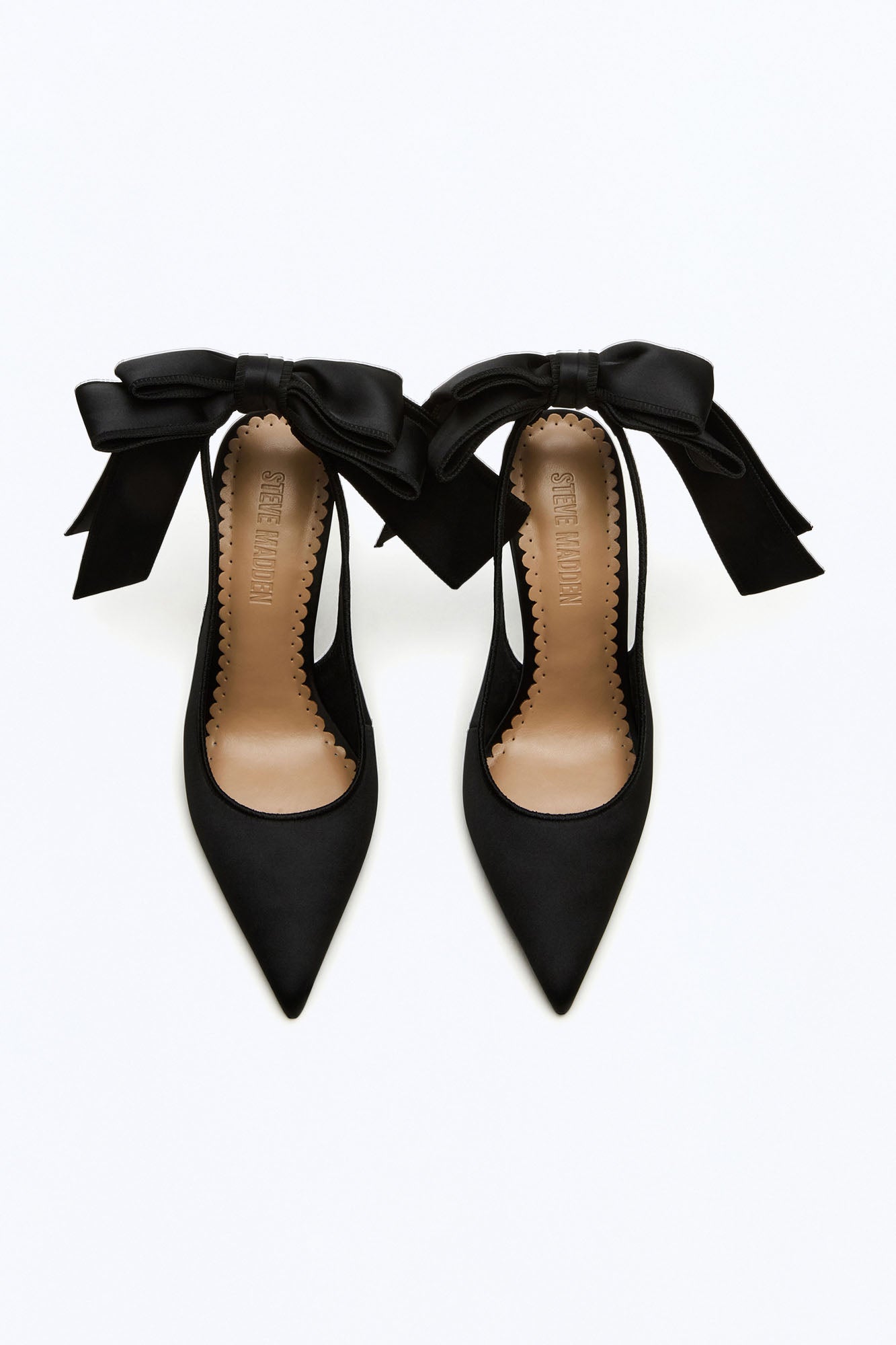 Steve Madden Teacup Satin Pumps - Black
