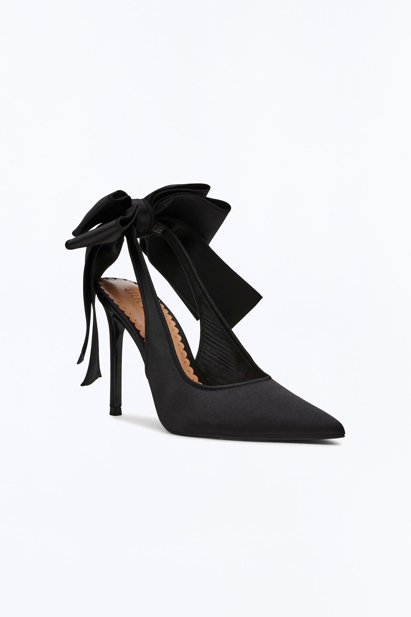 Steve Madden Teacup Satin Pumps - Black