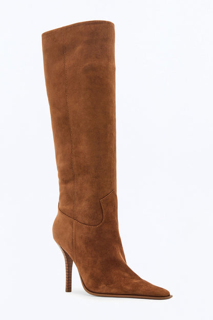 Steve Madden Wescot Suede Boots - Chestnut