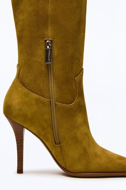 Steve Madden Wescot Suede Boots - Olive