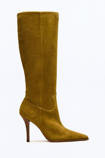 Steve Madden Wescot Suede Boots - Olive
