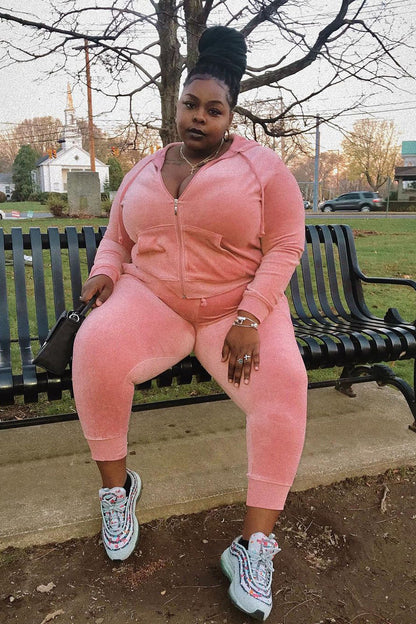 The Original Trendsetter Velour Set - Mauve