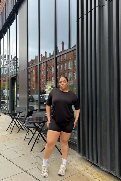Weekend Vibes Short Set - Black
