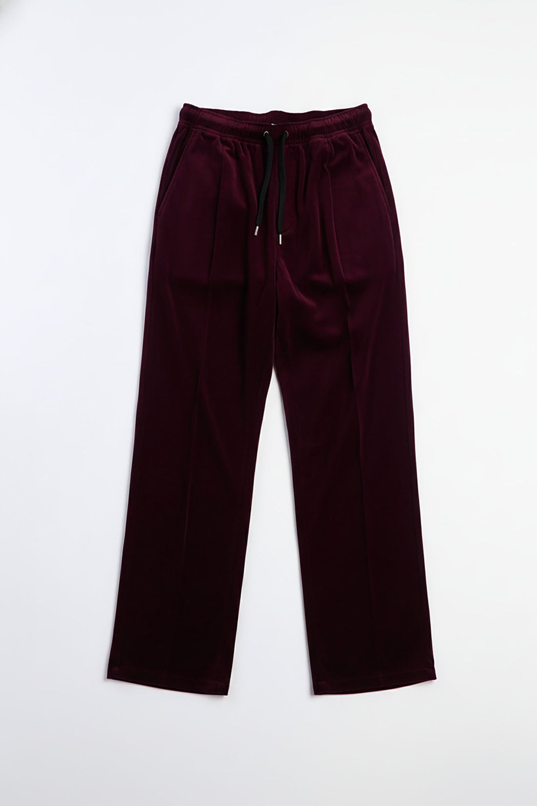 Straight Lincoln Park Textured Trouser - Burgundy
